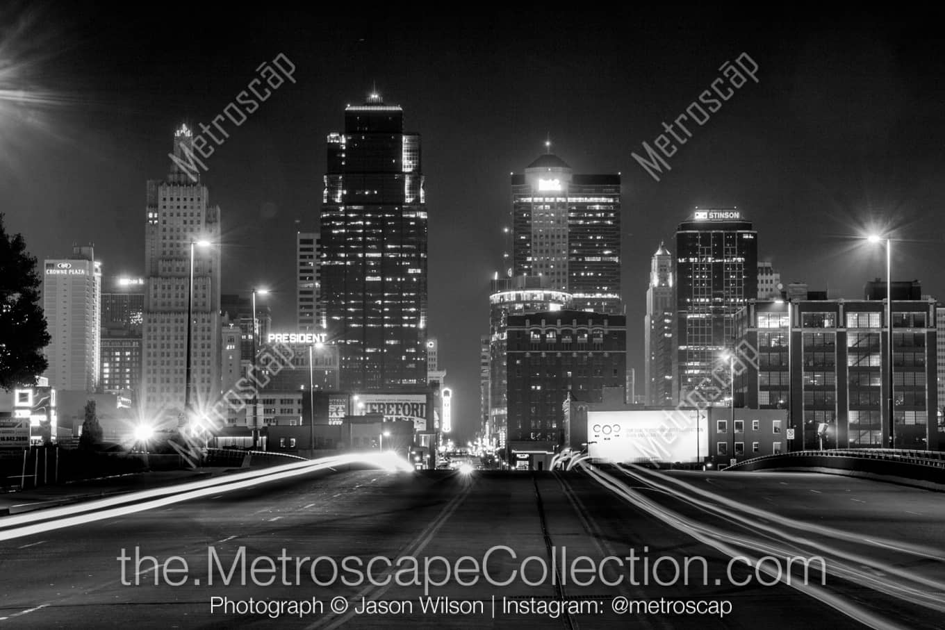 Kansas City Missouri Picture at Night