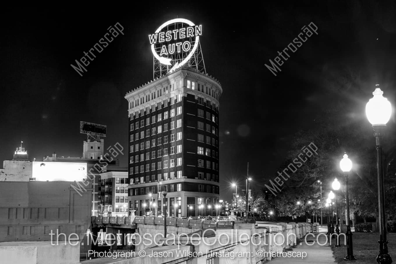 Kansas City Missouri Picture at Night