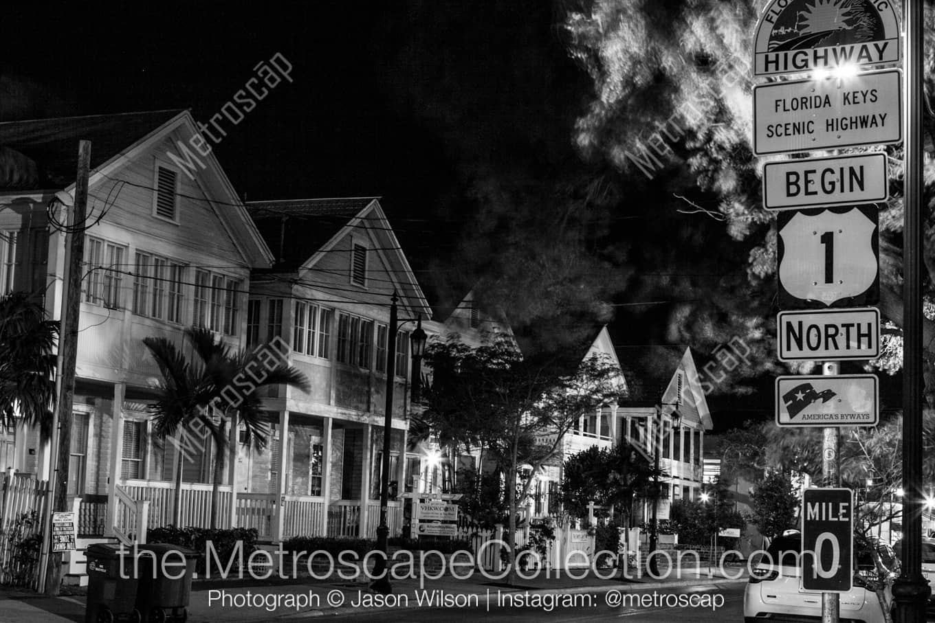 Key West Florida Picture at Night