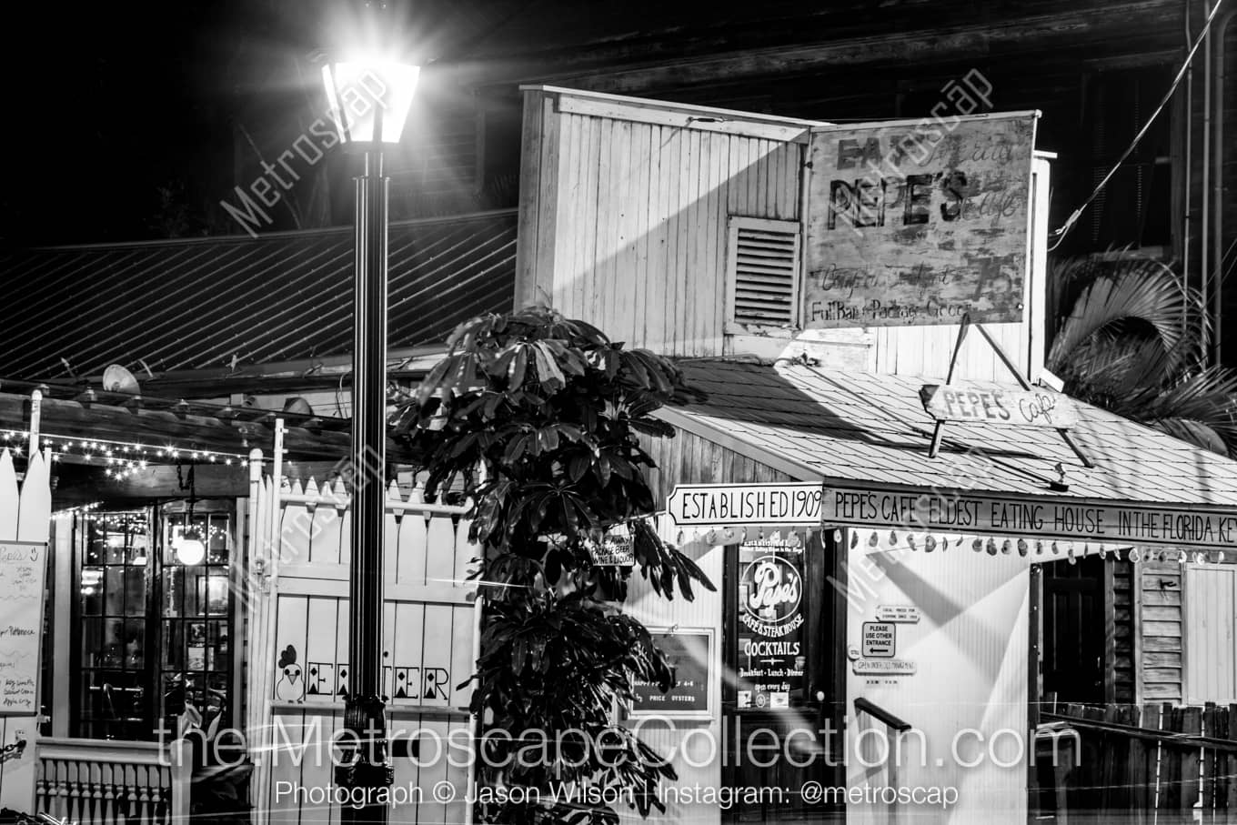 Key West Florida Picture at Night