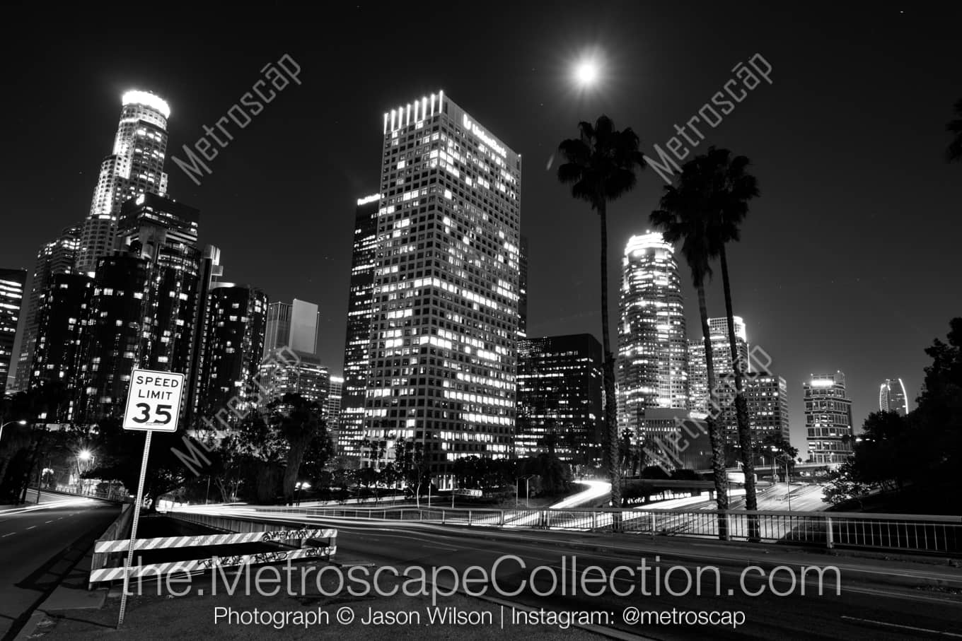 Los Angeles California Picture at Night