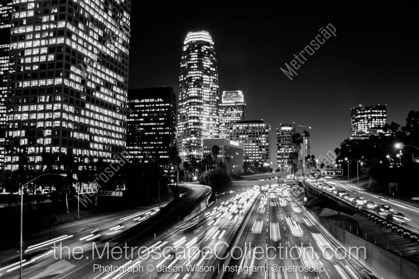 Los Angeles California Picture at Night