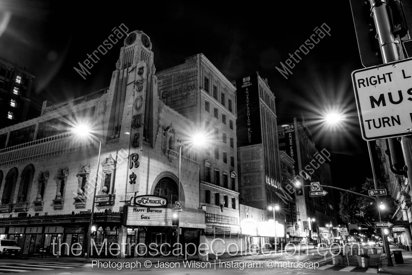 Los Angeles California Picture at Night