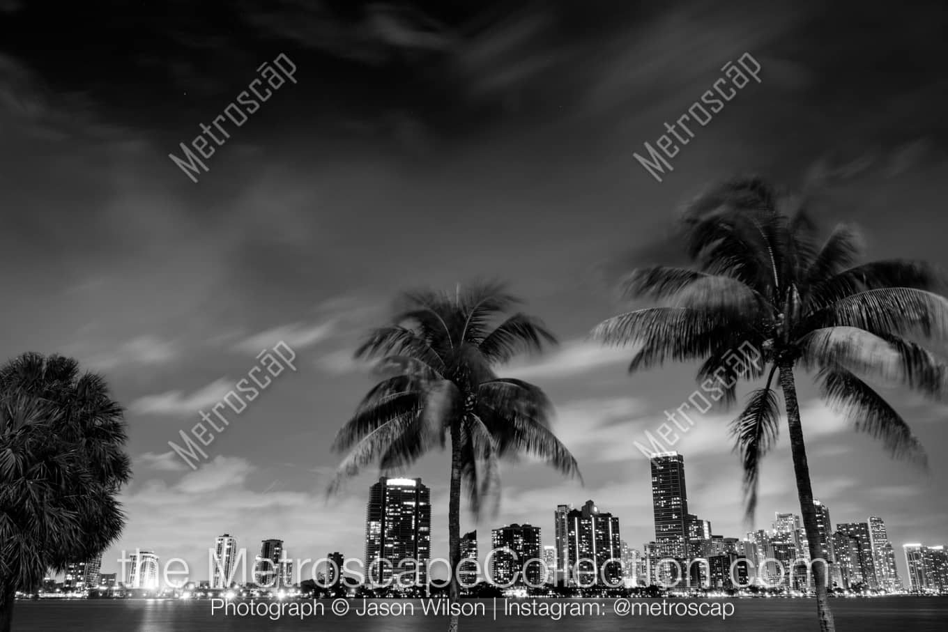 Miami Florida Picture at Night