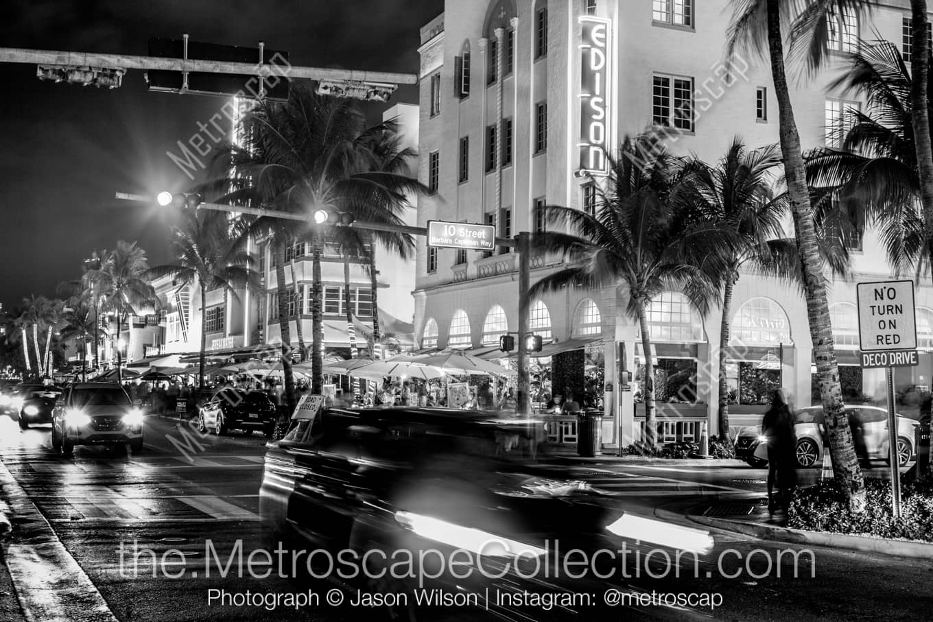 Miami Florida Picture at Night