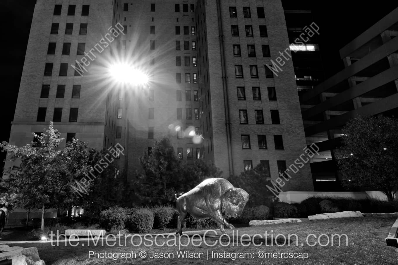 Omaha Nebraska Picture at Night