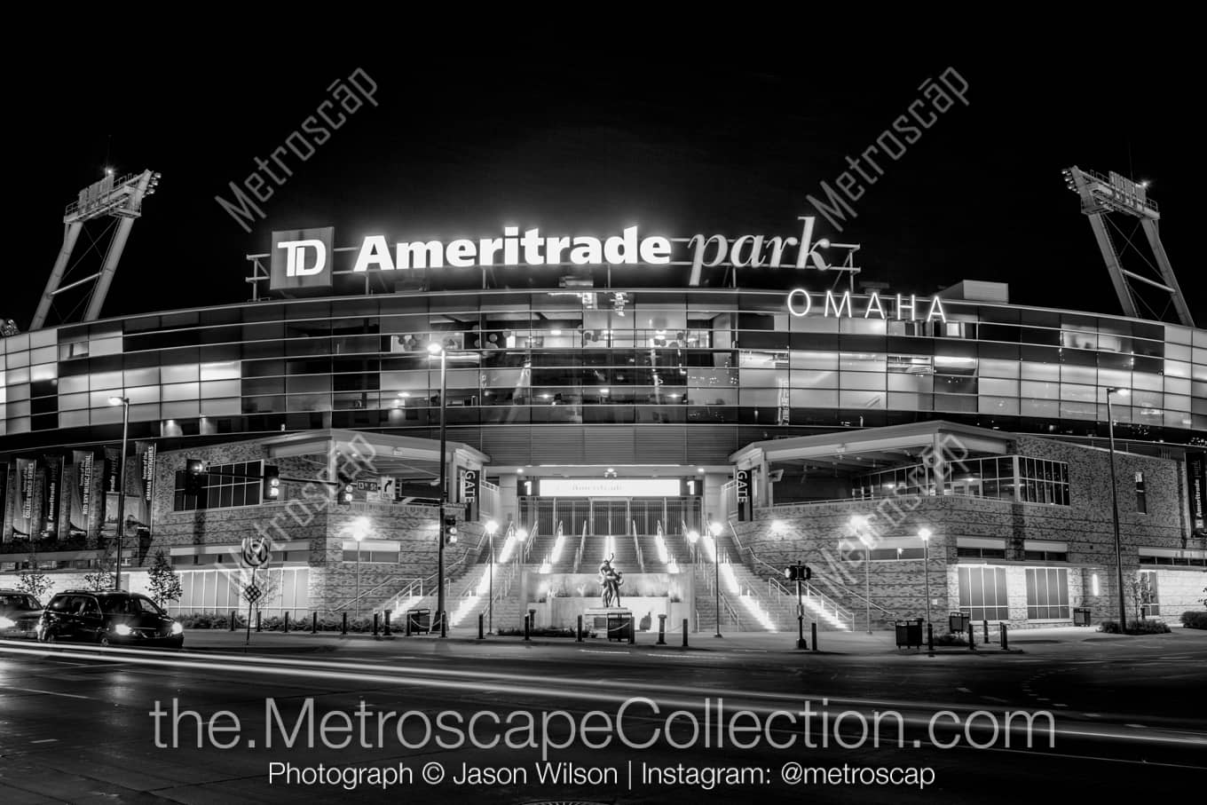 Omaha Nebraska Picture at Night