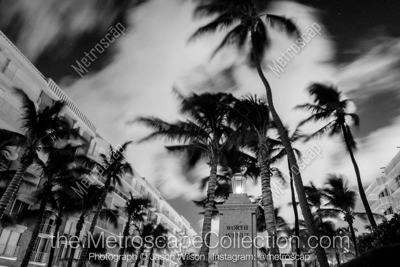 Palm Beach Florida Picture at Night