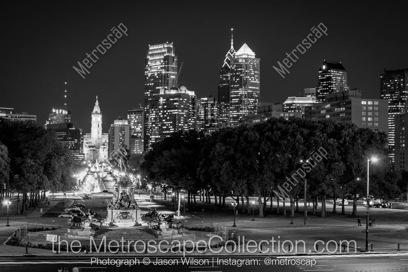 Philadelphia Pennsylvania Picture at Night