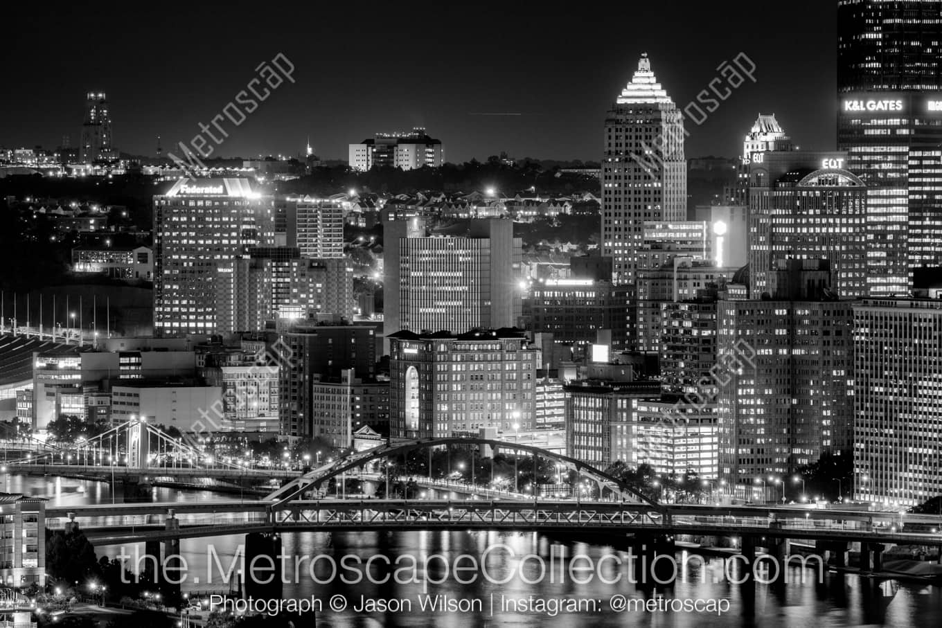 Pittsburgh Pennsylvania Picture at Night