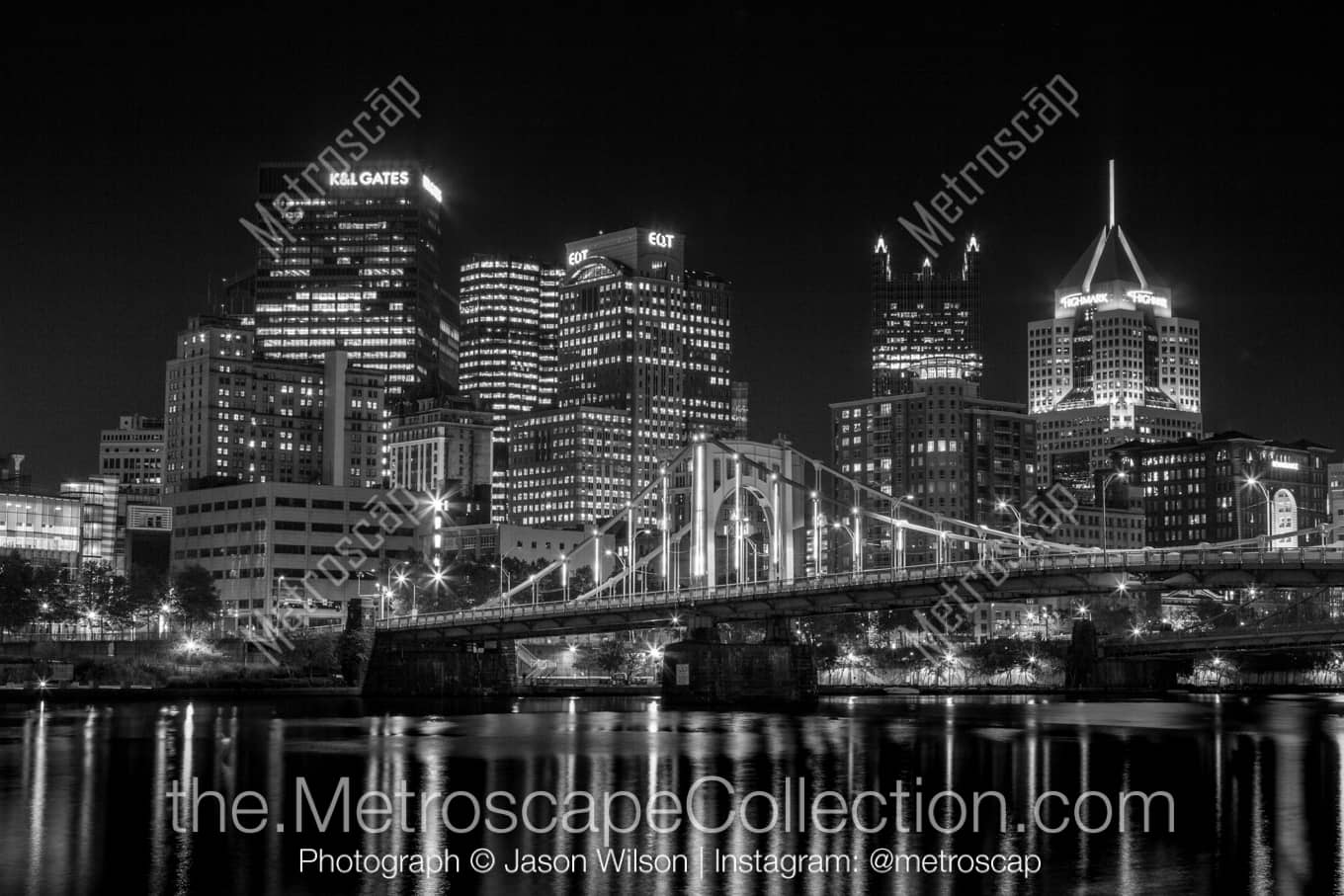 Pittsburgh Pennsylvania Picture at Night