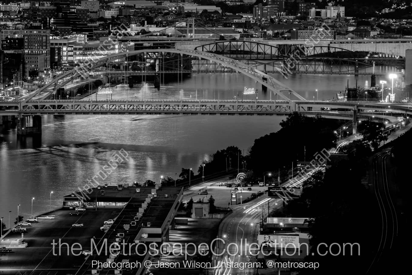 Pittsburgh Pennsylvania Picture at Night