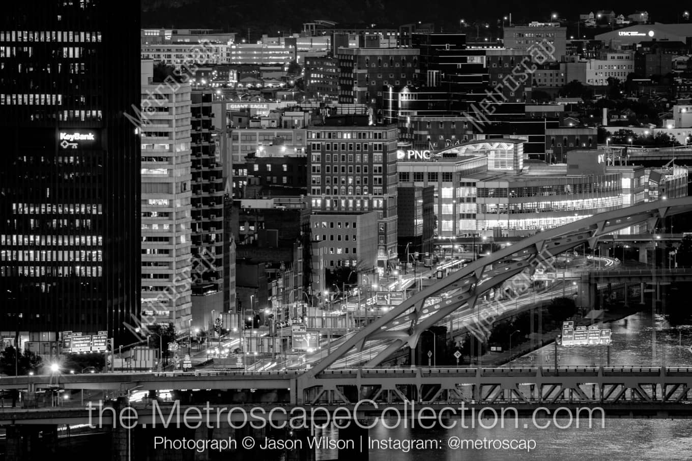 Pittsburgh Pennsylvania Picture at Night