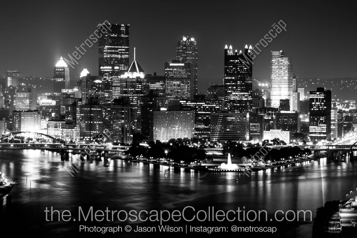 Pittsburgh Pennsylvania Picture at Night