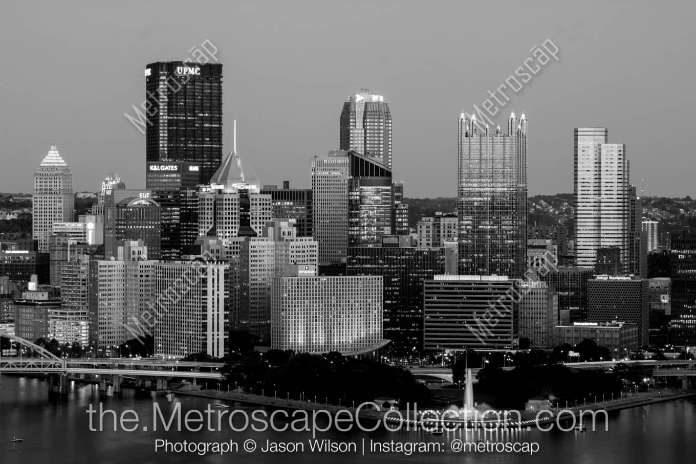 Pittsburgh Pennsylvania Picture at Night