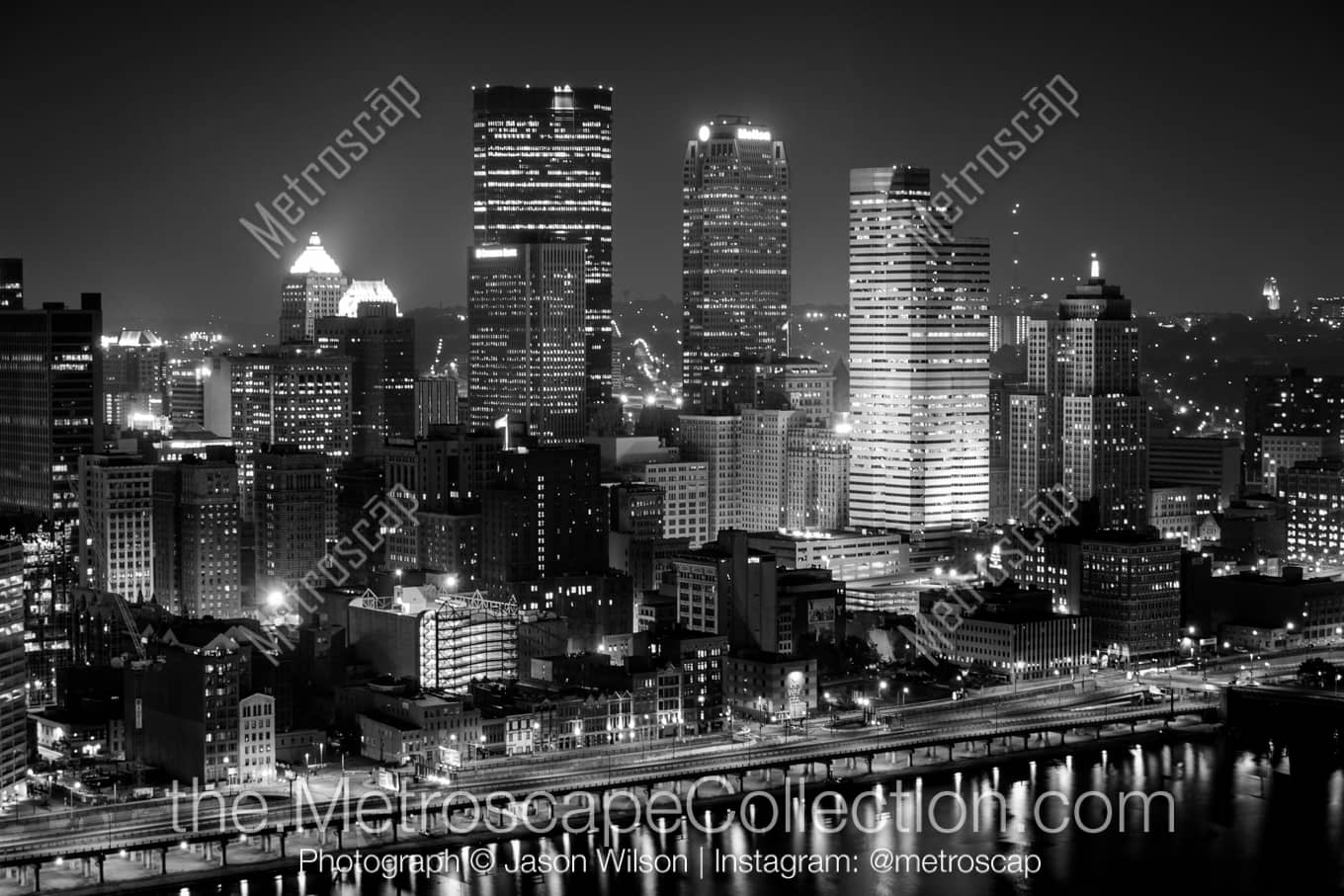 Pittsburgh Pennsylvania Picture at Night