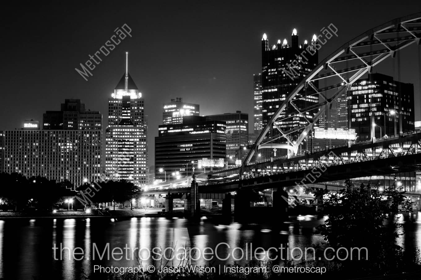 Pittsburgh Pennsylvania Picture at Night