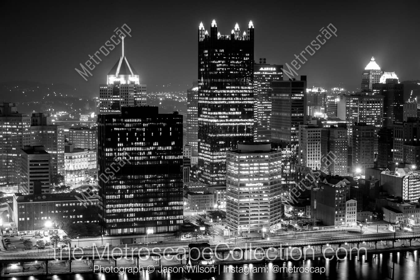 Pittsburgh Pennsylvania Picture at Night