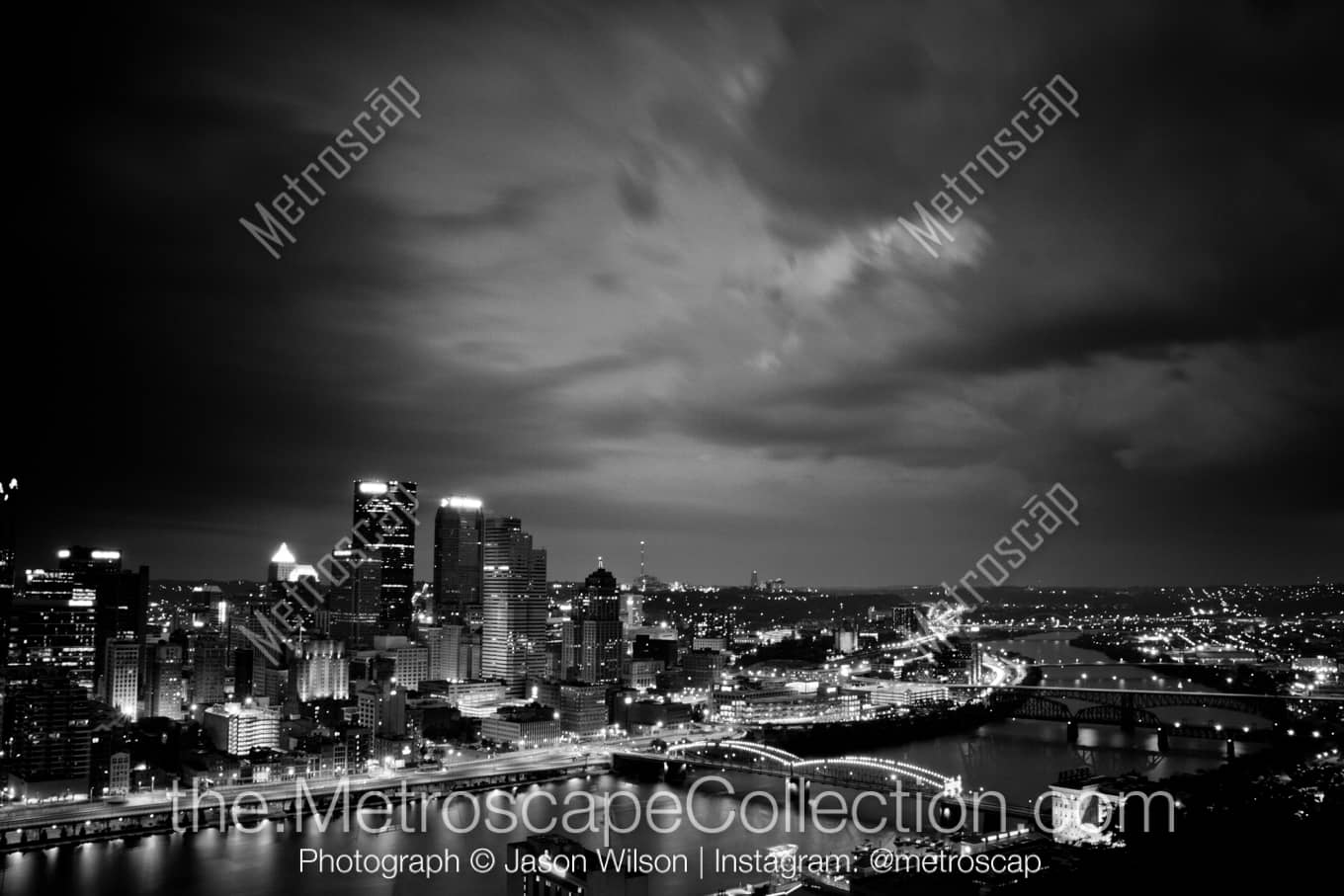 Pittsburgh Pennsylvania Picture at Night