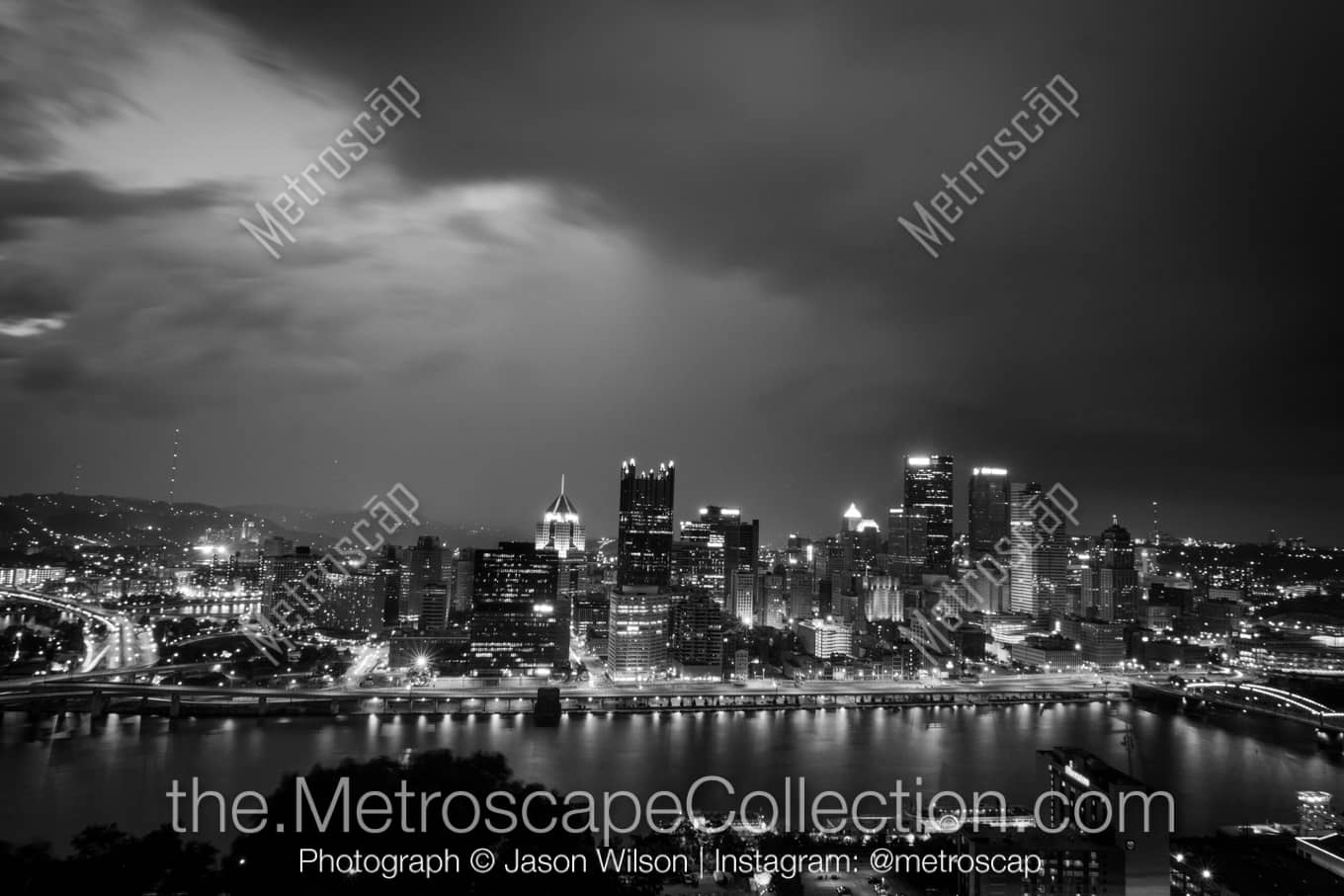 Pittsburgh Pennsylvania Picture at Night