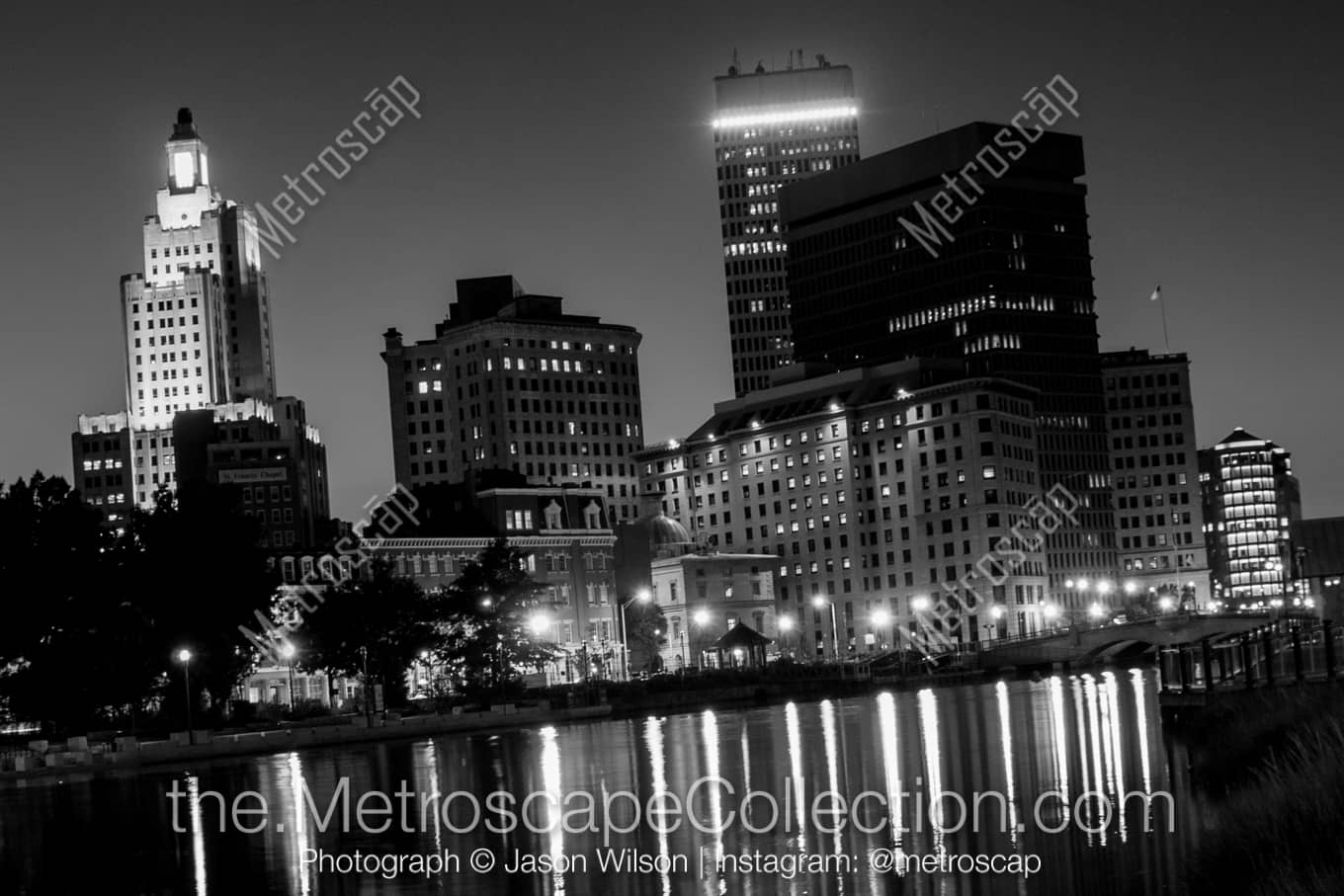 Providence Rhode Island Picture at Night