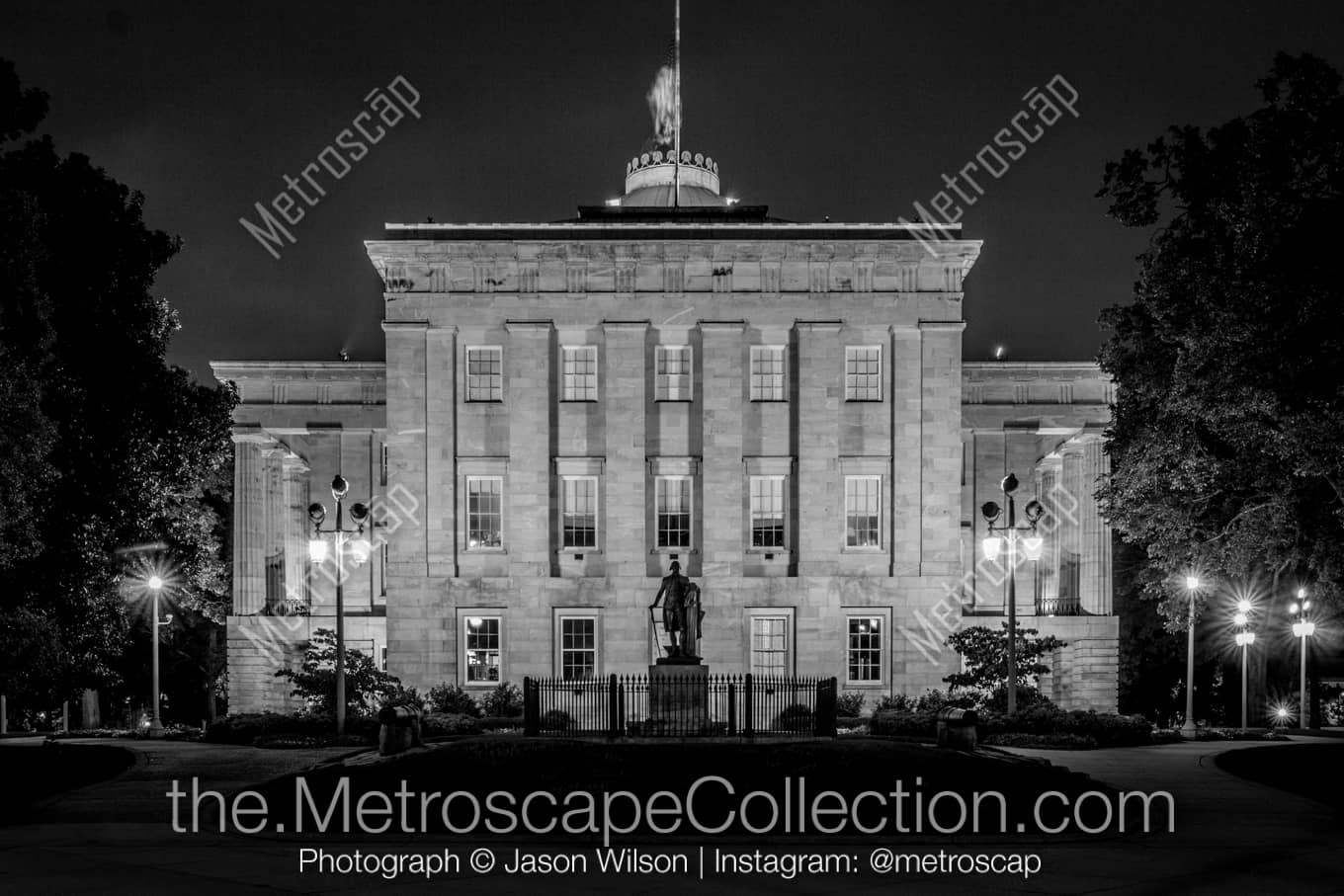 Raleigh North Carolina Picture at Night