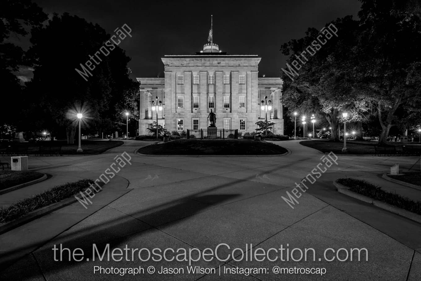 Raleigh North Carolina Picture at Night