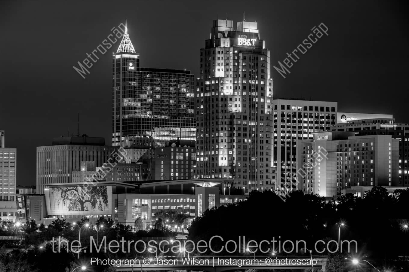 Raleigh North Carolina Picture at Night