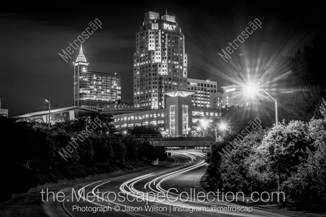 Raleigh North Carolina Picture at Night