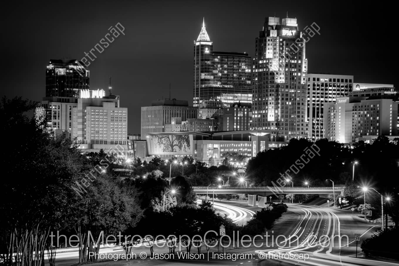 Raleigh North Carolina Picture at Night