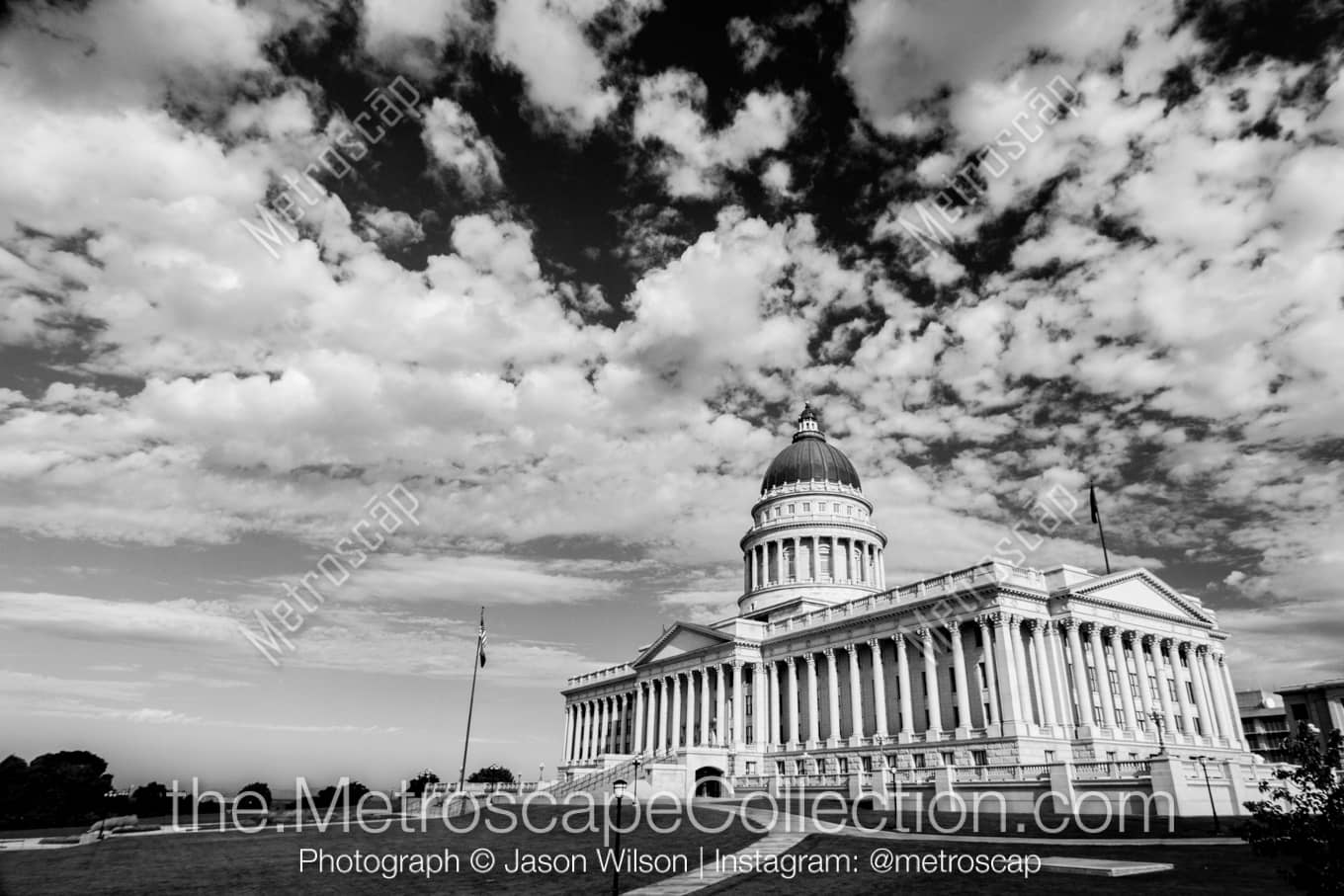 Salt Lake City Utah Picture at Night