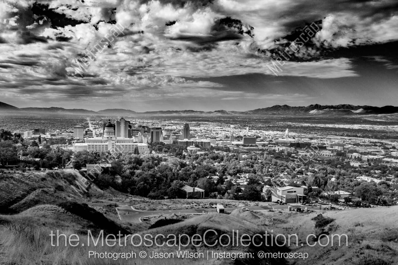 Salt Lake City Utah Picture at Night