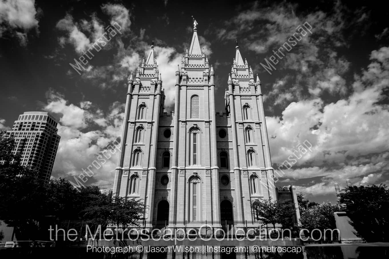 Salt Lake City Utah Picture at Night