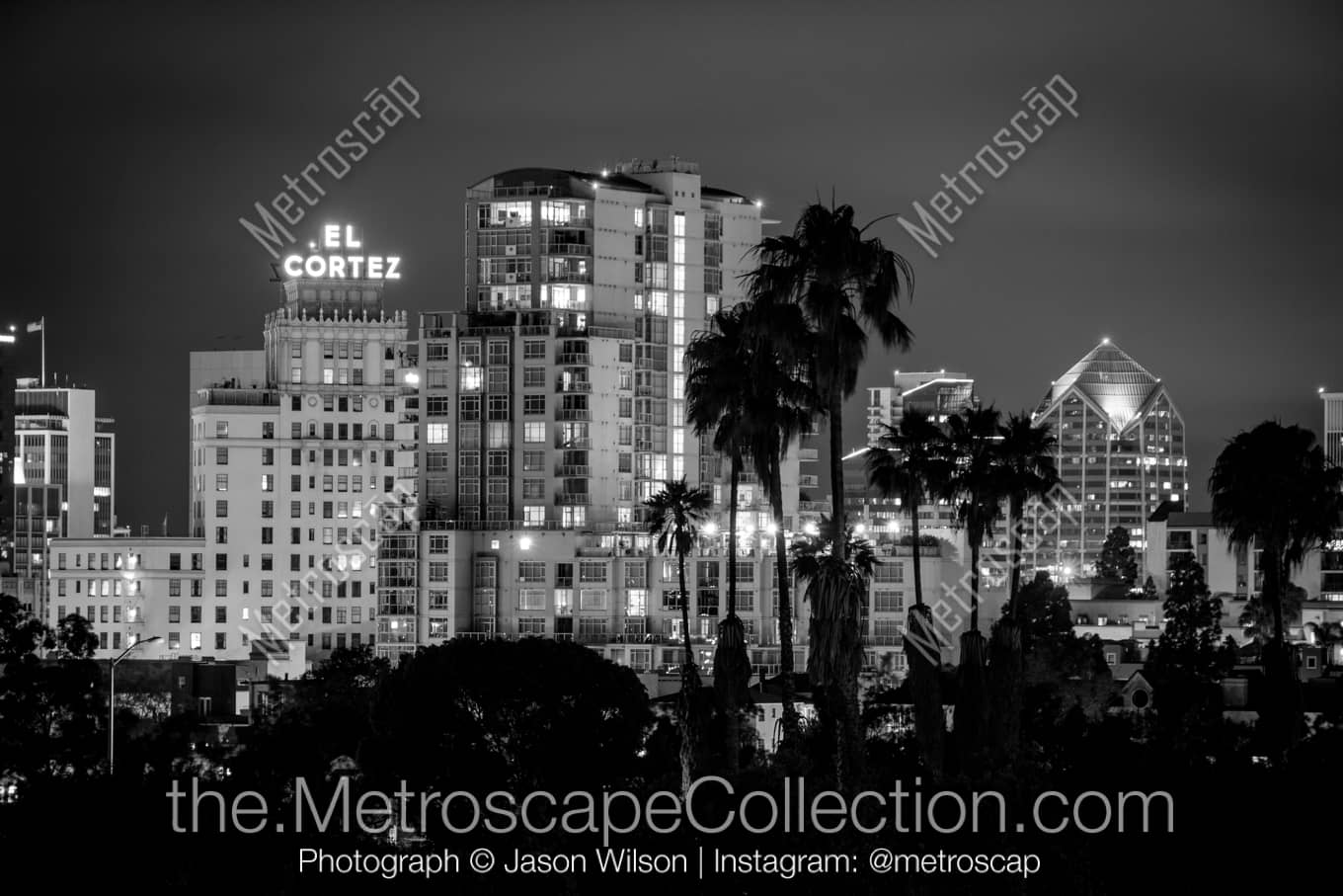 San Diego California Picture at Night