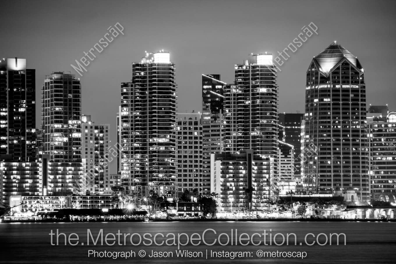 San Diego California Picture at Night