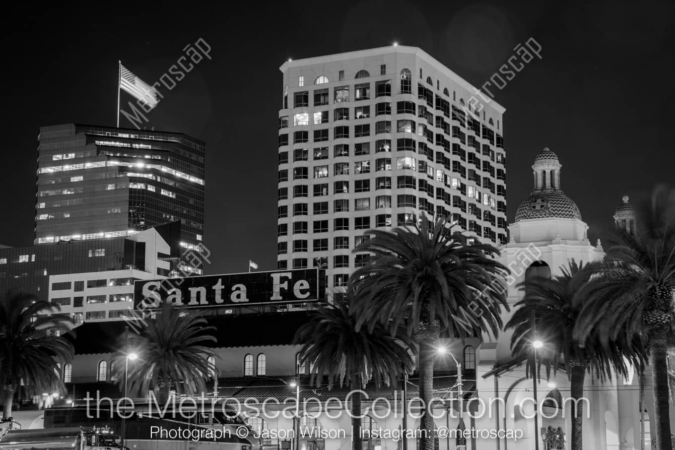 San Diego California Picture at Night