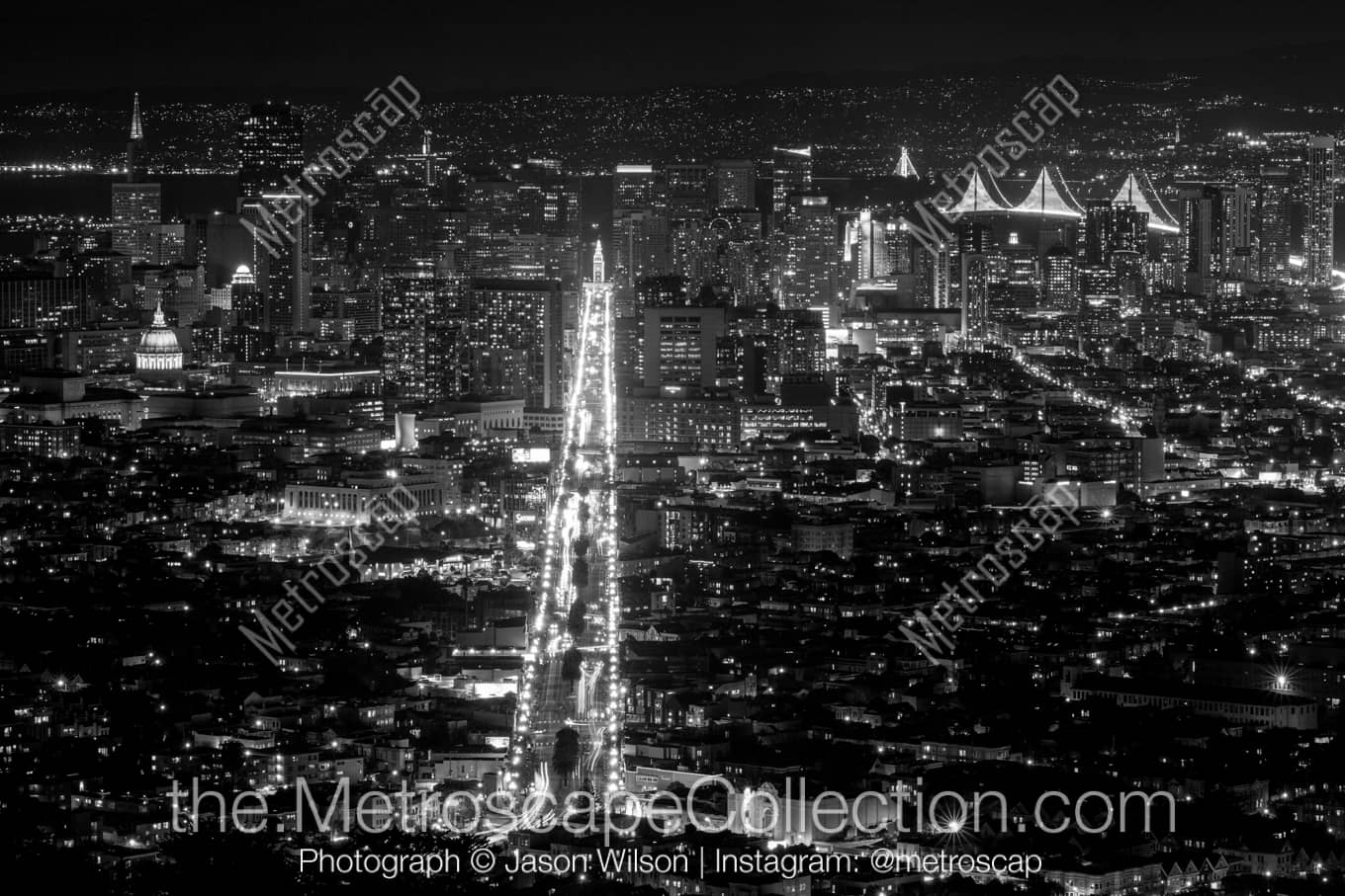 San Francisco California Picture at Night