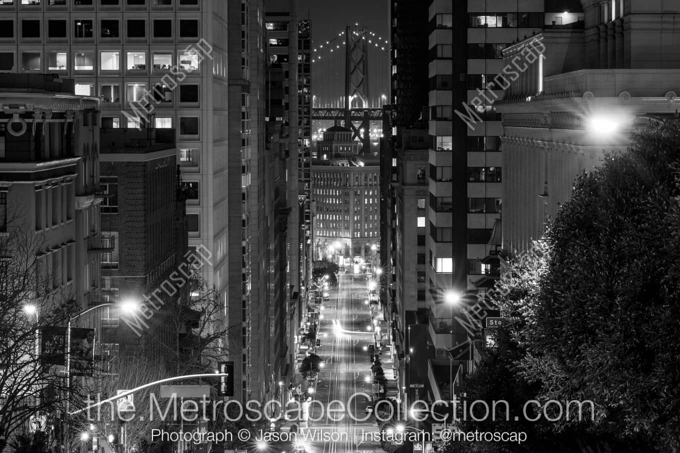 San Francisco California Picture at Night