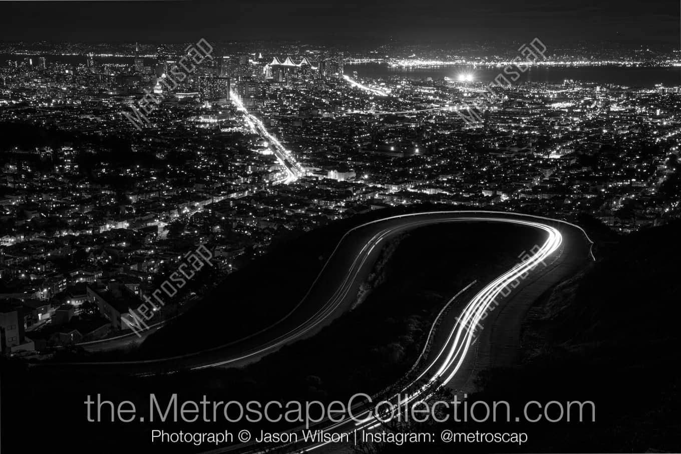 San Francisco California Picture at Night