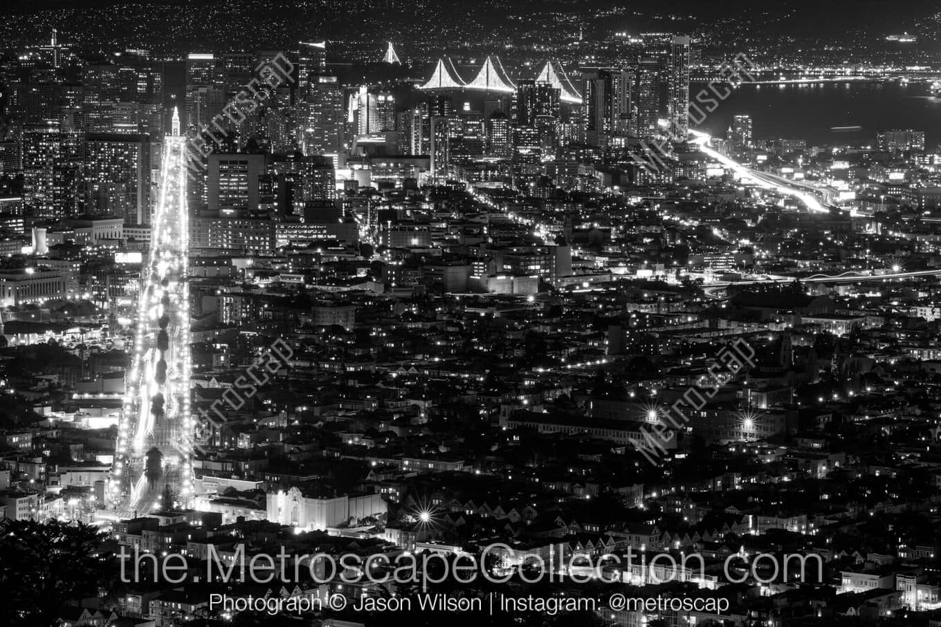 San Francisco California Picture at Night