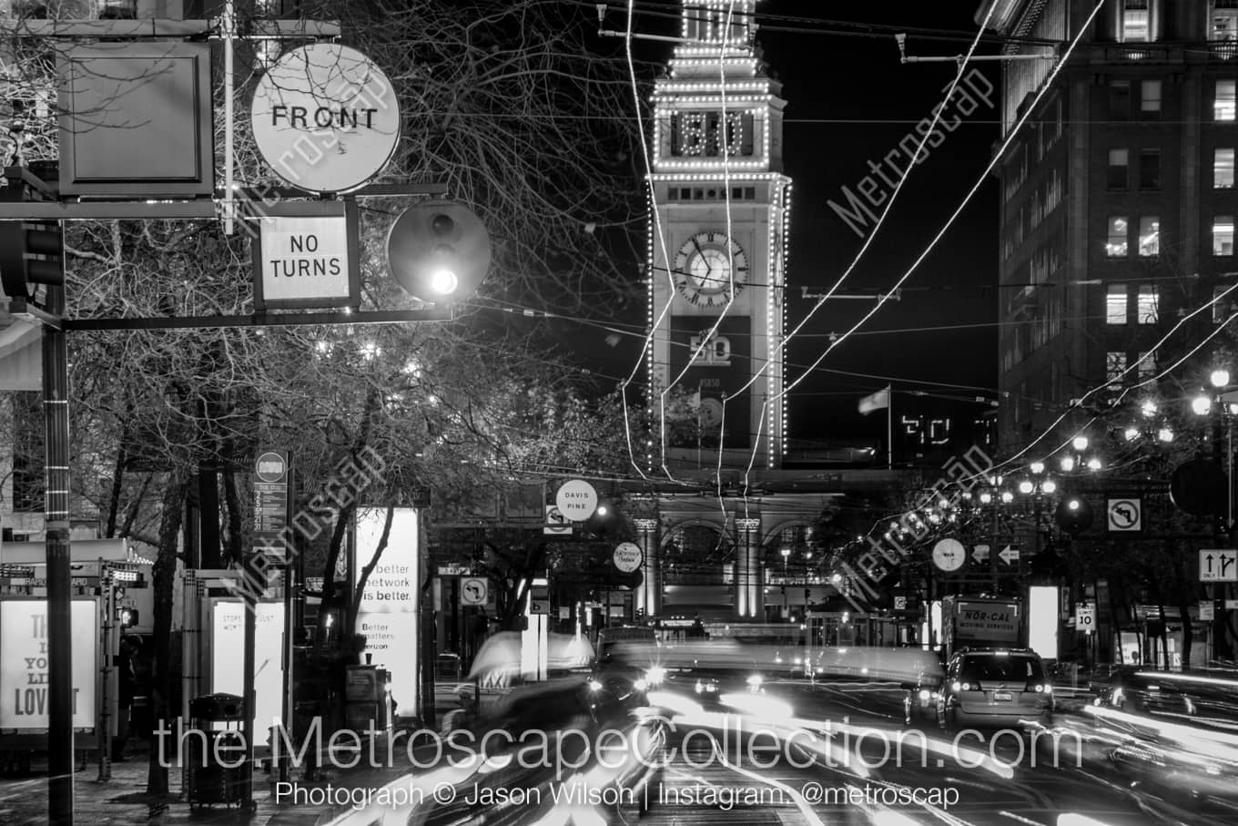 San Francisco California Picture at Night