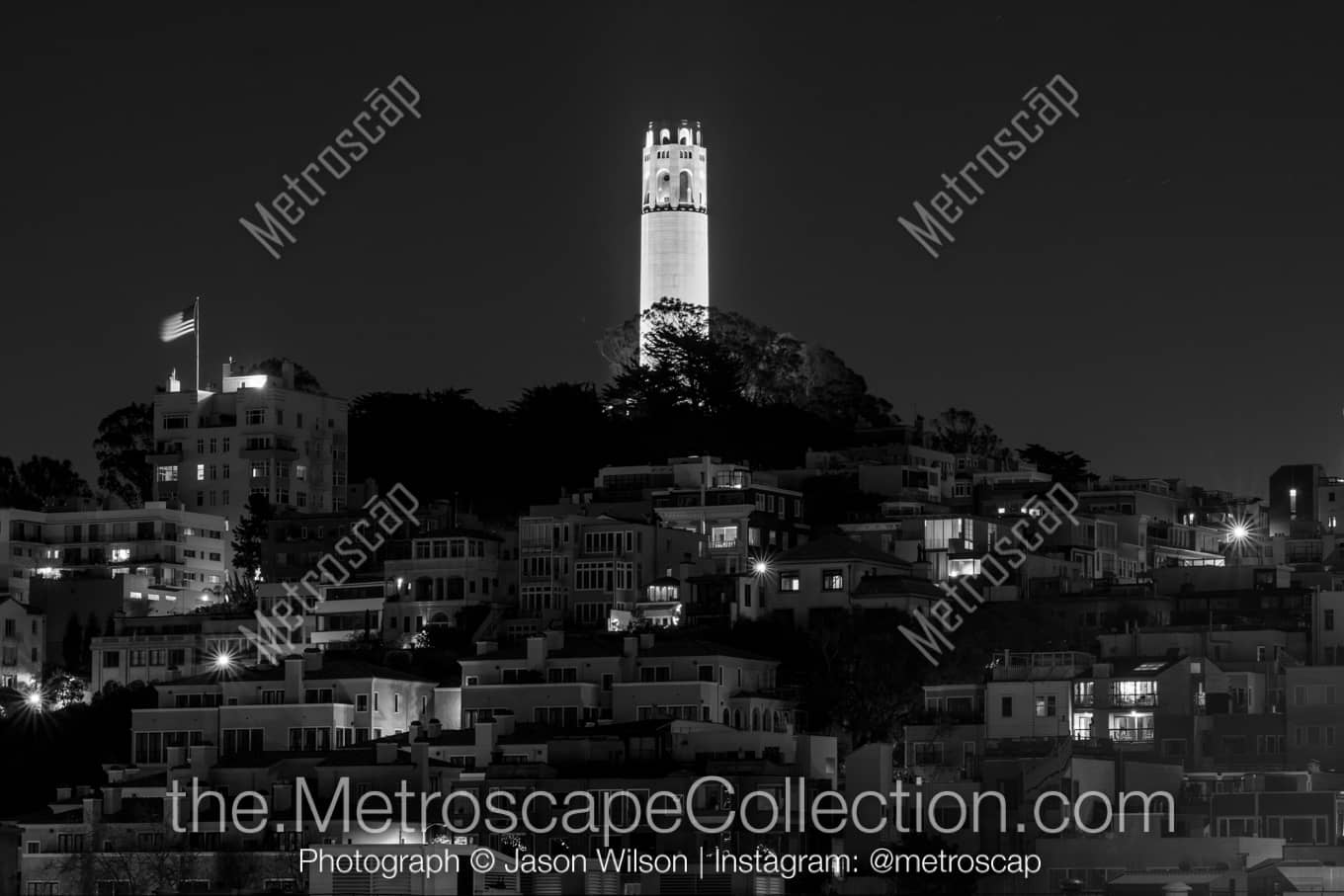 San Francisco California Picture at Night