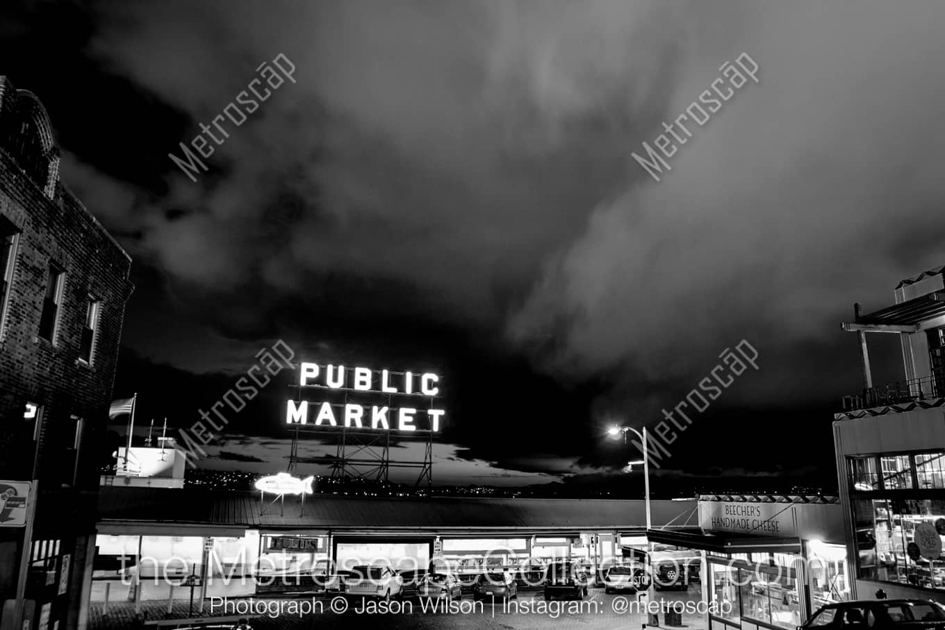 Seattle Washington Picture at Night