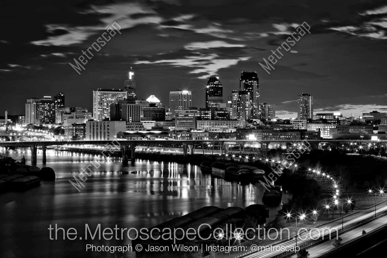 St Paul Minnesota Picture at Night