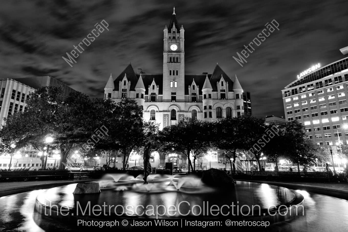 St Paul Minnesota Picture at Night