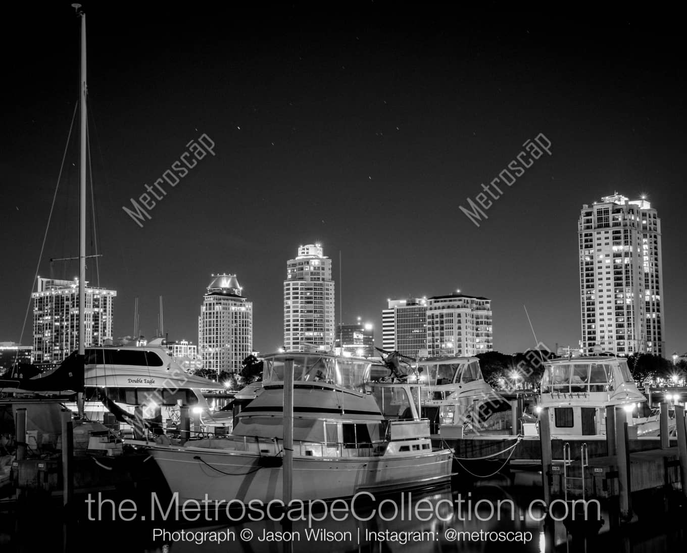 St Petersburg Florida Picture at Night