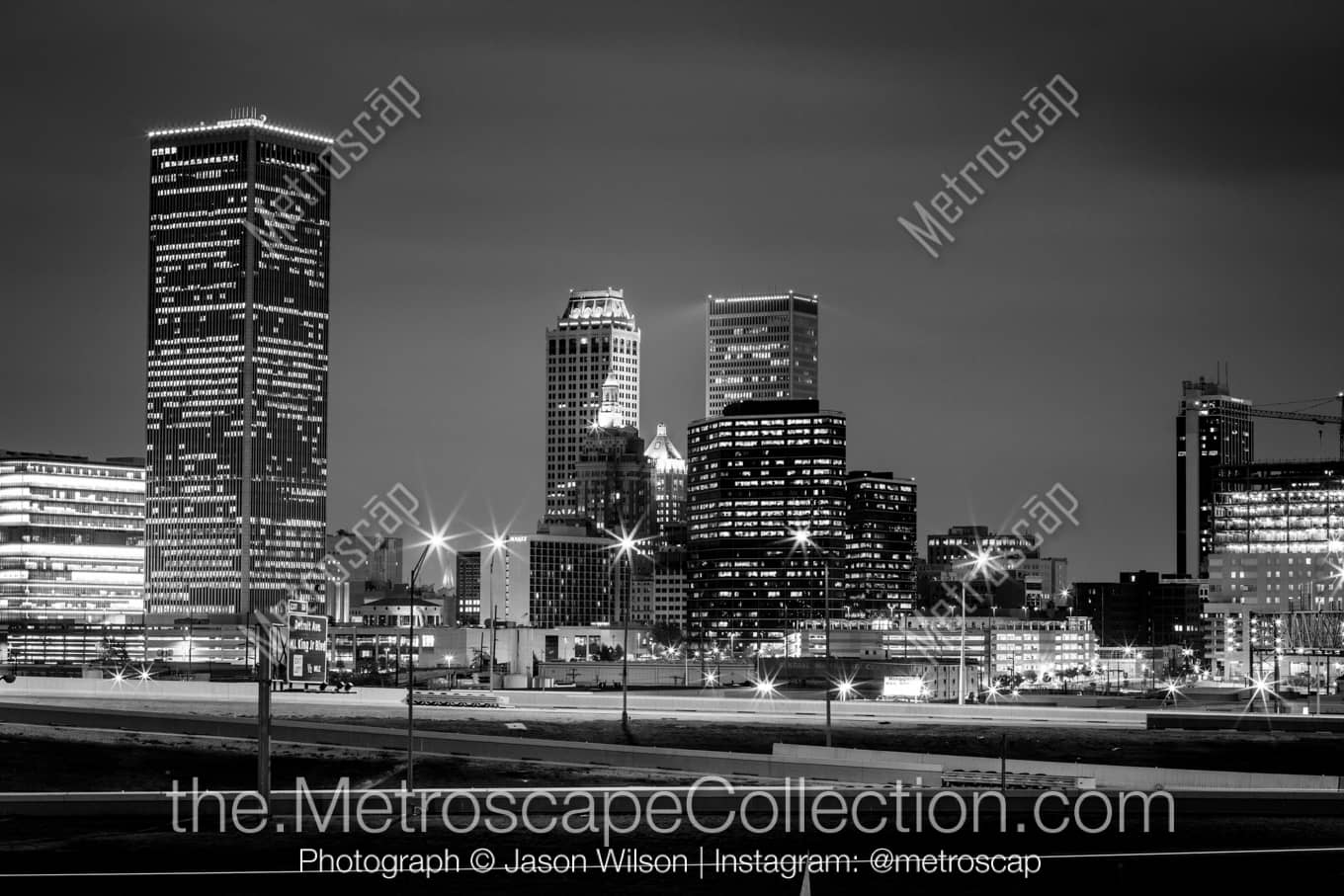 Tulsa Oklahoma Picture at Night