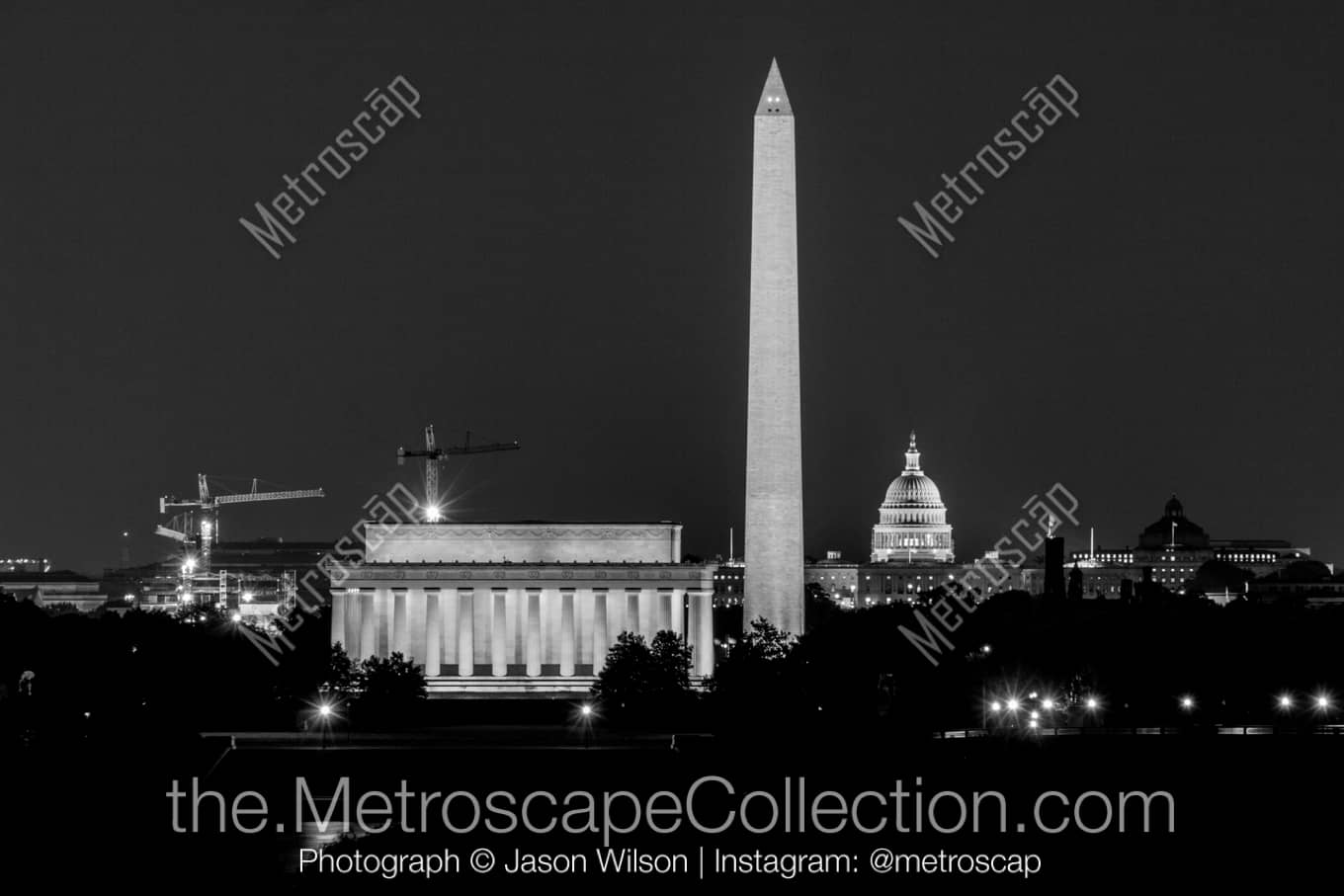 Washington DC District of Columbia Picture at Night