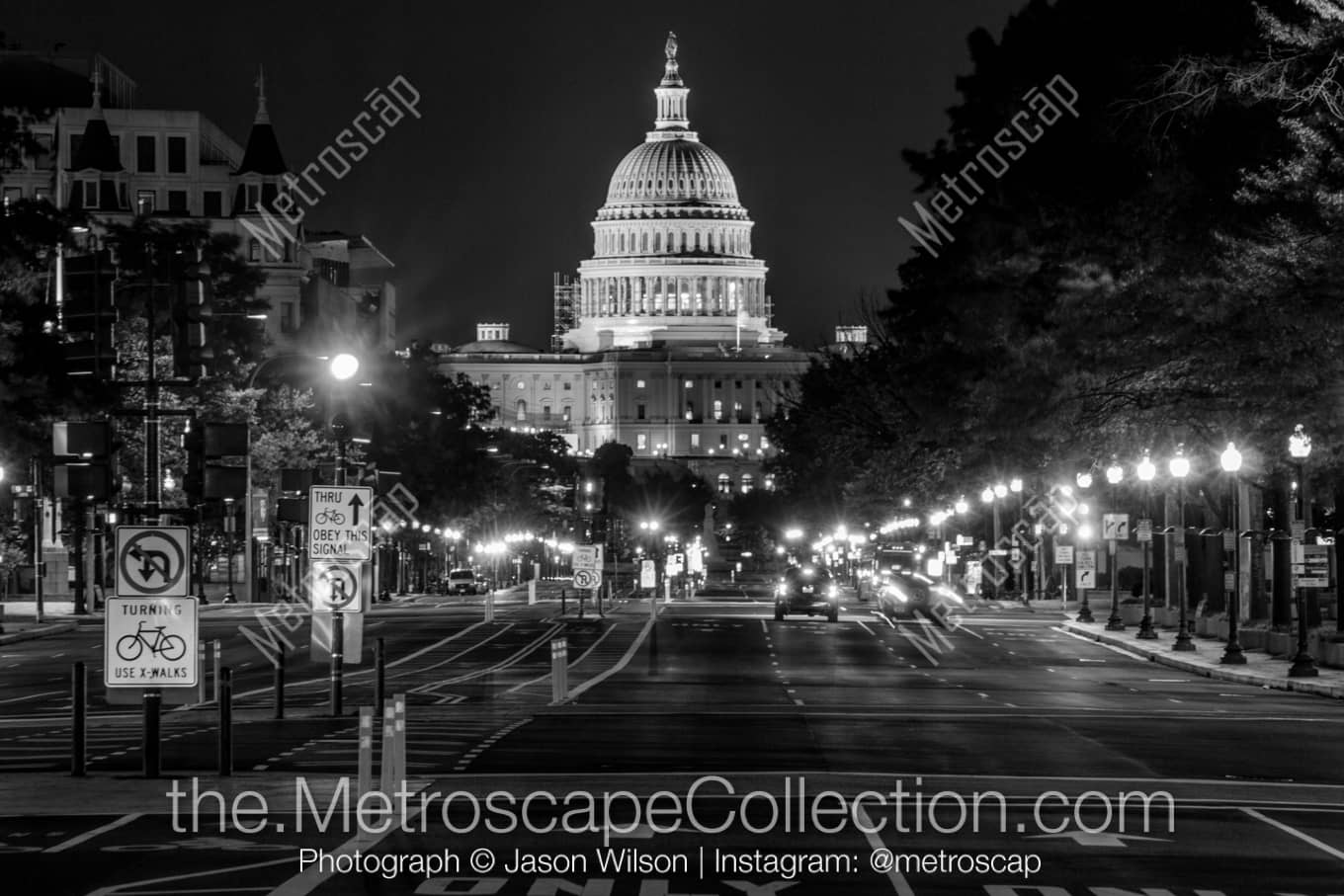 Washington DC District of Columbia Picture at Night