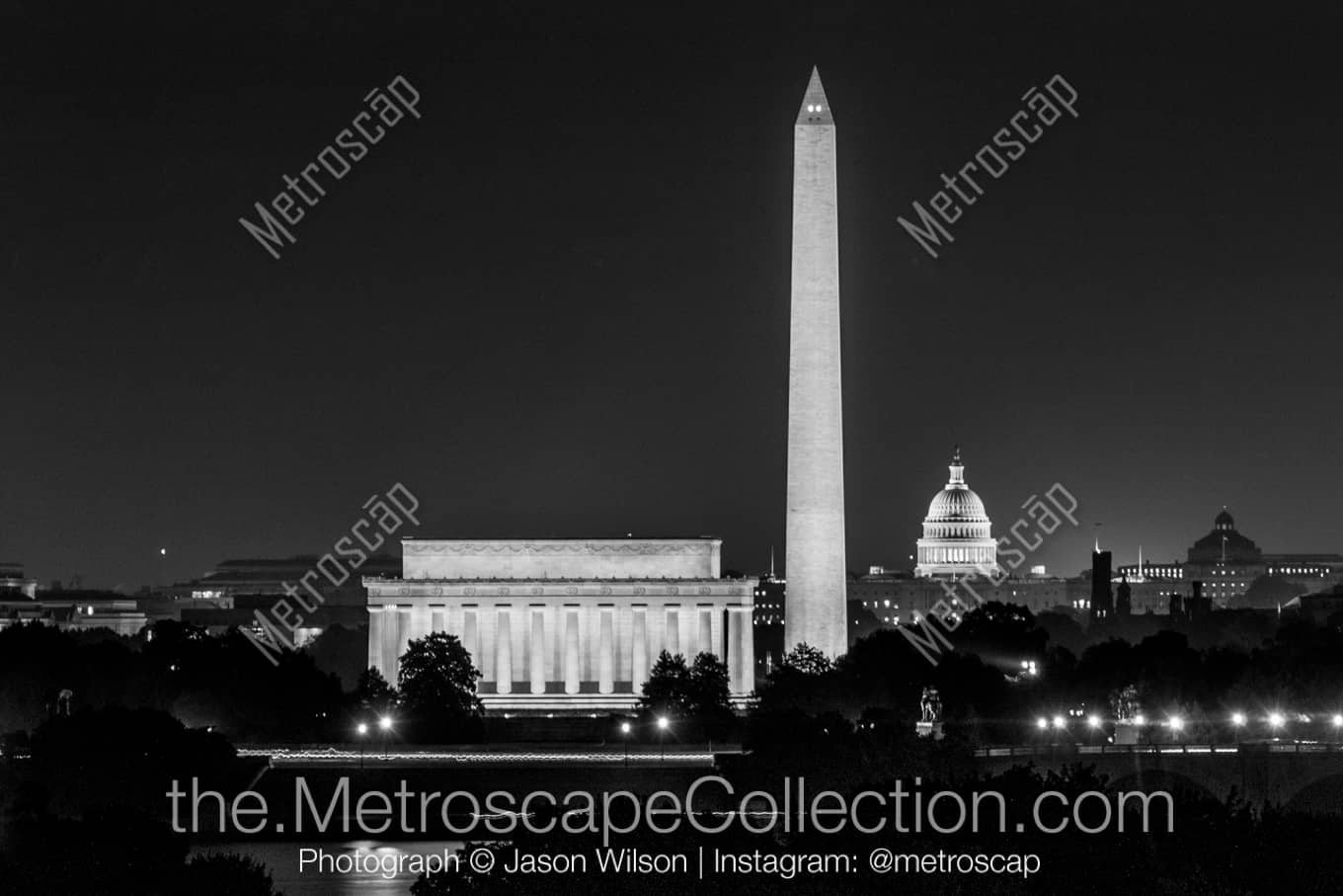 Washington DC District of Columbia Picture at Night